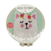 Punch Needle Kit 6" Hoop - Cat, Deer, or Bulldog