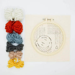 Punch Needle Kit 6" Hoop Designs