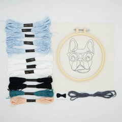 Punch Needle Kit 6" Hoop - Bunny, Unicorn, or Boston Terrier