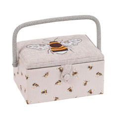 Embroidered Bee Sewing Box