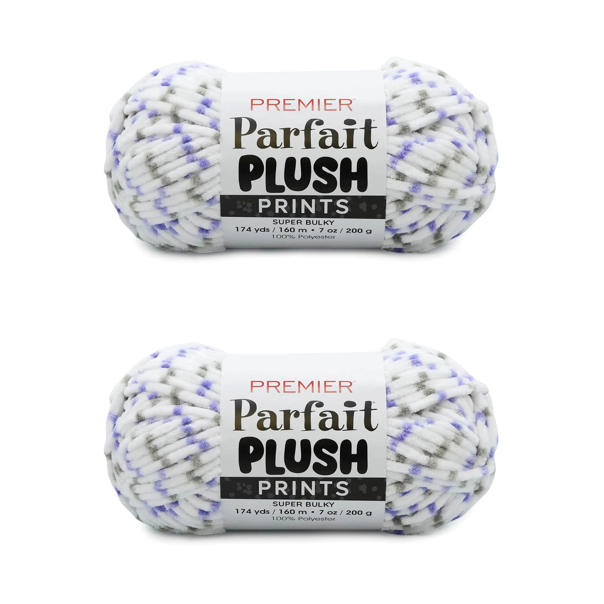Parfait® Plush Prints Bag of 2