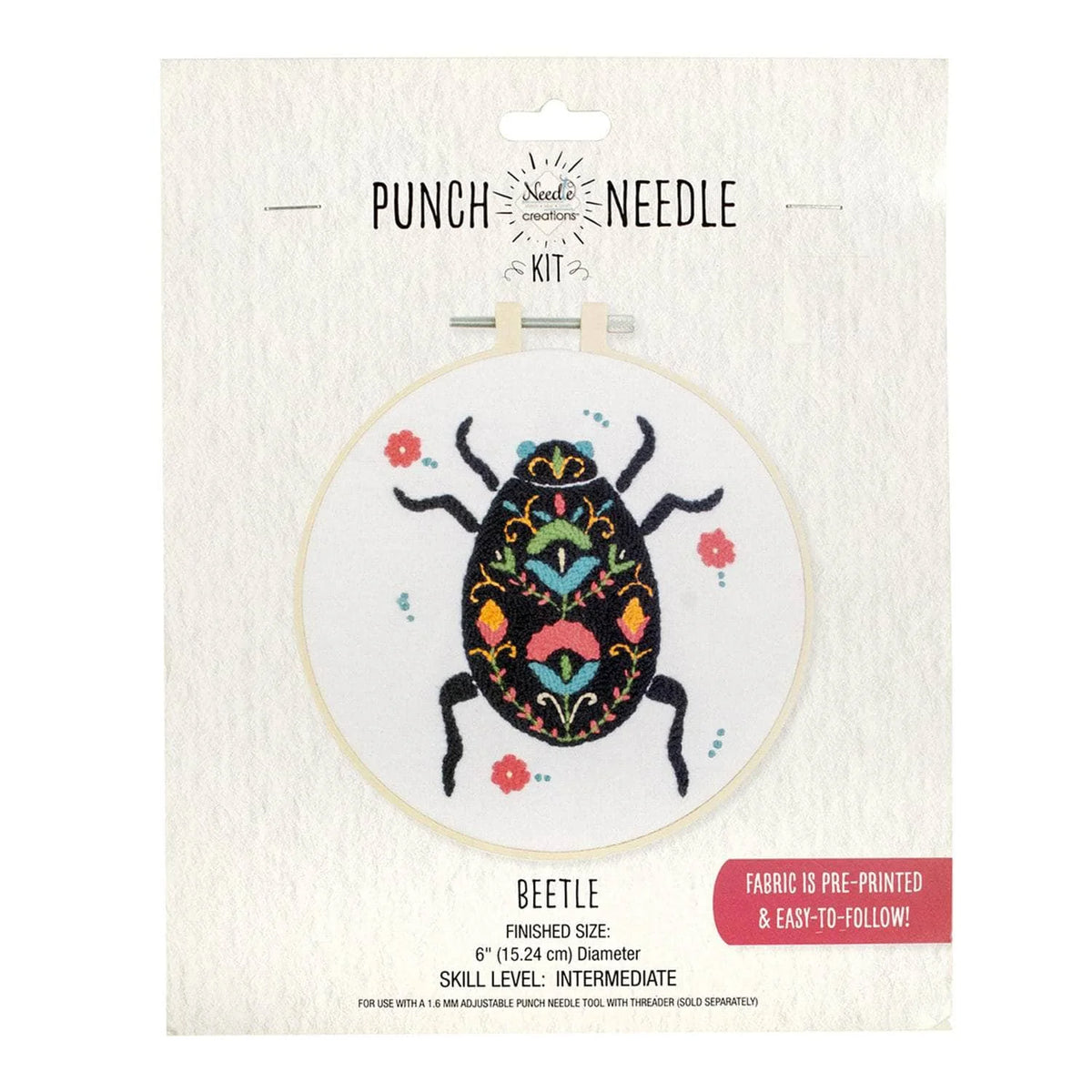Punch Needle Kit 6" Hoop Designs