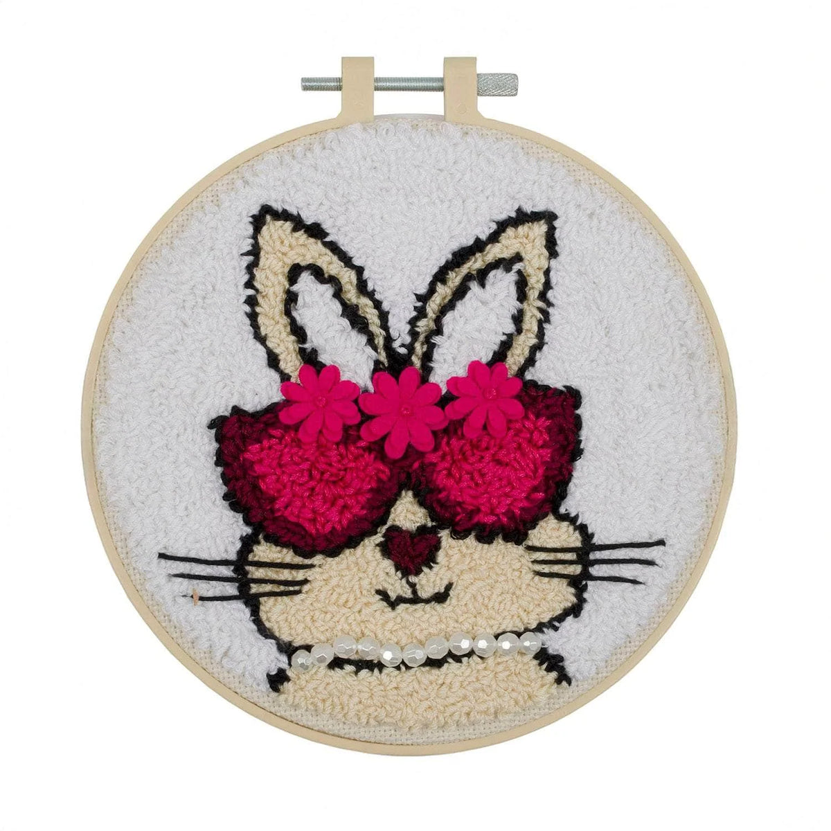 Punch Needle Kit 6" Hoop - Bunny, Unicorn, or Boston Terrier